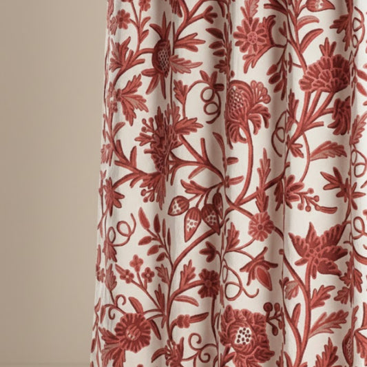 Artisan Embroidered Blackout Panels – Hand-Stitched Light Blocking Drapes