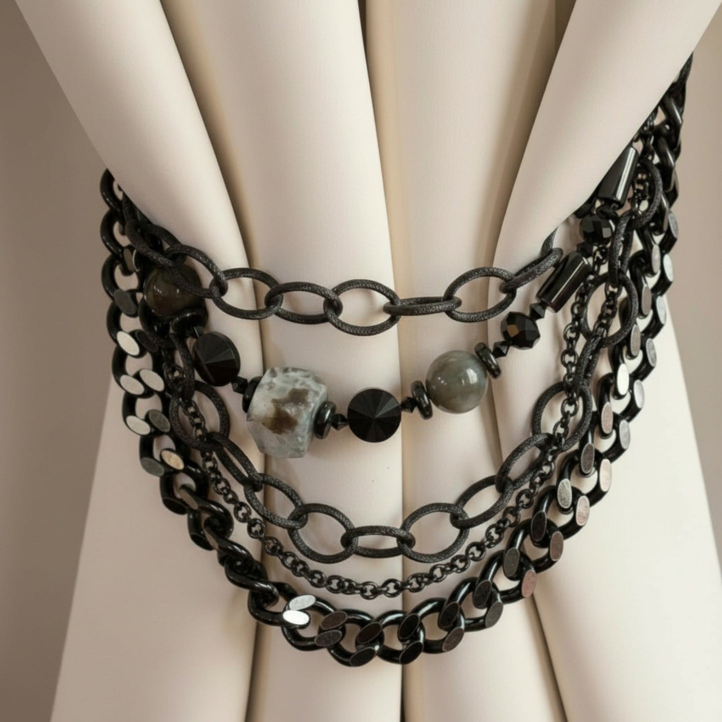 Crystal Prism Tiebacks – Sparkling Geometric Window Accents
