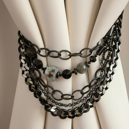 Crystal Prism Tiebacks – Sparkling Geometric Window Accents