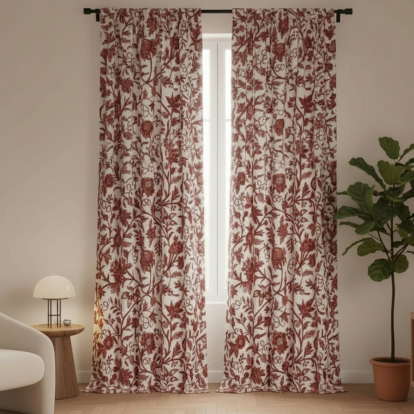 Artisan Embroidered Blackout Panels – Hand-Stitched Light Blocking Drapes