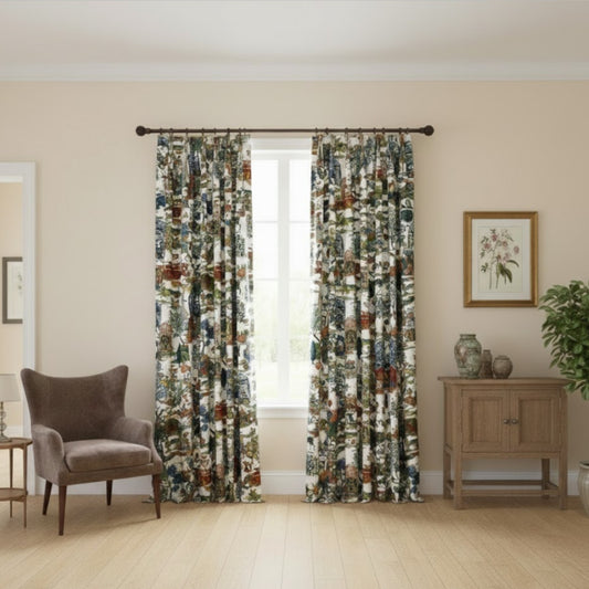 Artisanal Print Linen Curtains — Timeless Patterns for Every Interior