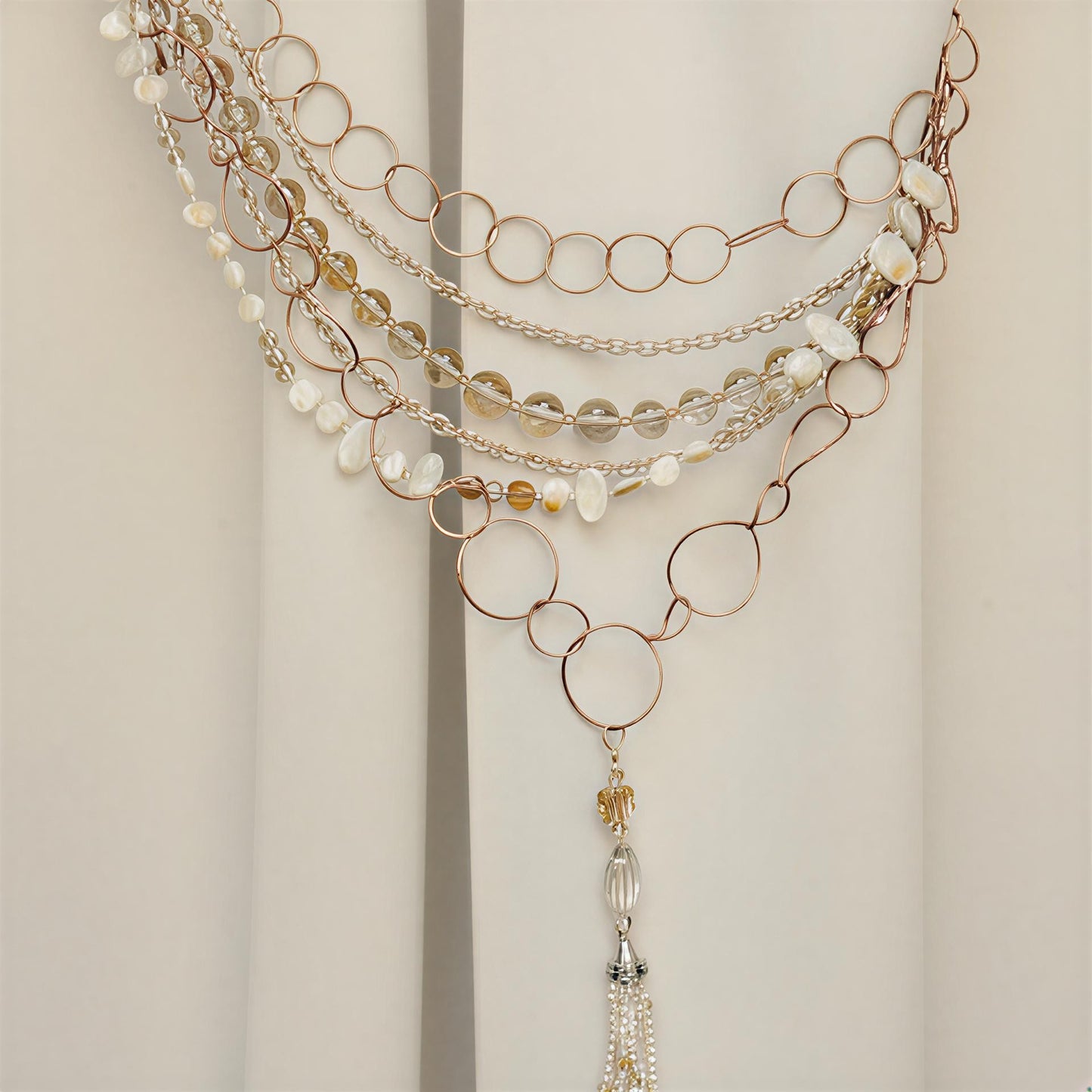 Artisan Bead & Ring Tiebacks – Textured Drapery Accents