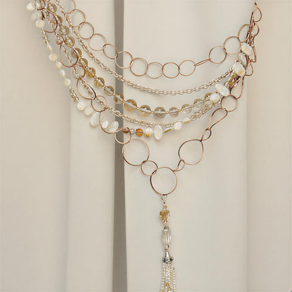 Artisan Bead & Ring Tiebacks – Textured Drapery Accents