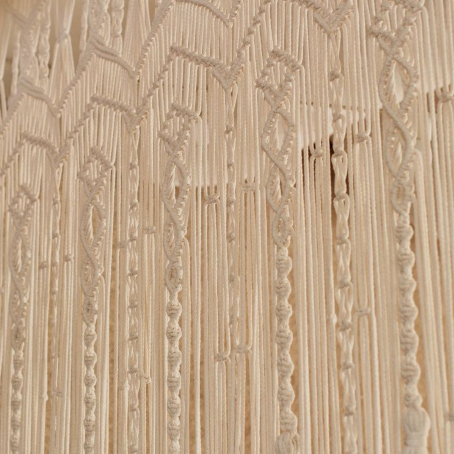 Handwoven Macramé Cotton Curtains – Boho Chic Textile Wall Art
