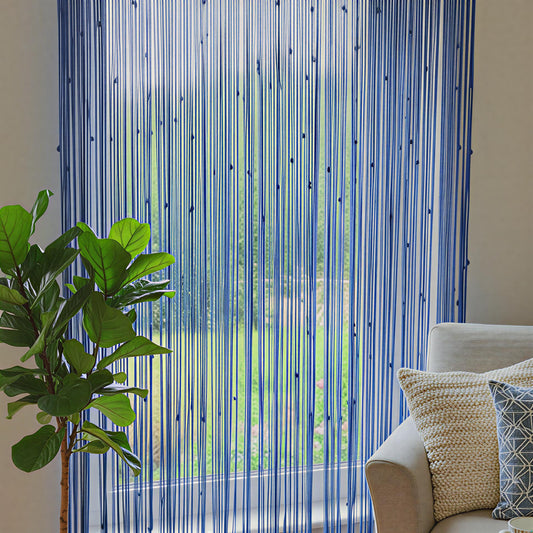 Artisan Macramé Curtain – Hand-Knotted Bohemian Cotton Drape