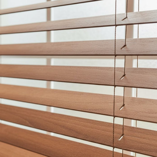 Natural Wood Venetian Blinds – Precision Horizontal Privacy Shades