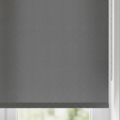 Slate Grey Roller Shade – High-Precision Textured Light Filter